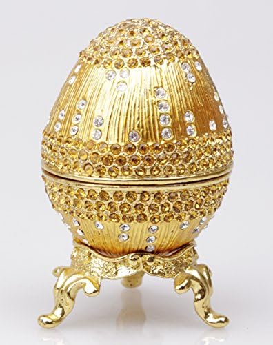 קופסאות מתנה של Znewlook קופסאות תכשיטים קופסת ביצה תכשיטי זהב תכשיטים קופסת מתנה קופסת תכשיטי קריסטל צ'כית