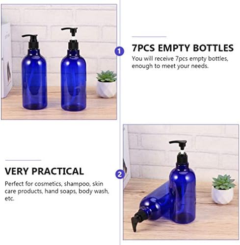 ALREMO XINGHUANG - 500 מל משאבת פלסטיק מתקן משאבה ריקה בקבוקי משאבה ריק שמפו שמפו קרם קרם נוזל בקבוק משאבה נוזלי