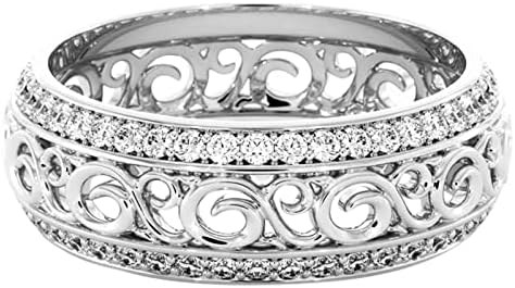 טבעות לנשים 2023 יום הולדת מתנות יום חלול טבעת עבור מתנת חברה שיבוץ מיקרו האהבה טבעות