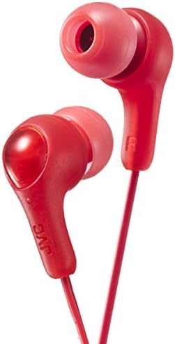 JVC GUMY באוזניות אוזניות אוזניים עם חבילת נייר, צליל עוצמתי, התאמה נוחה ומאובטחת, חתיכות אוזניים סיליקון