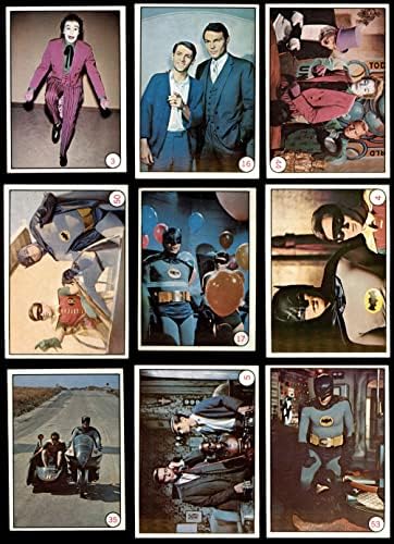 1966 Topps Batman Color כמעט סט שלם לשעבר/mt
