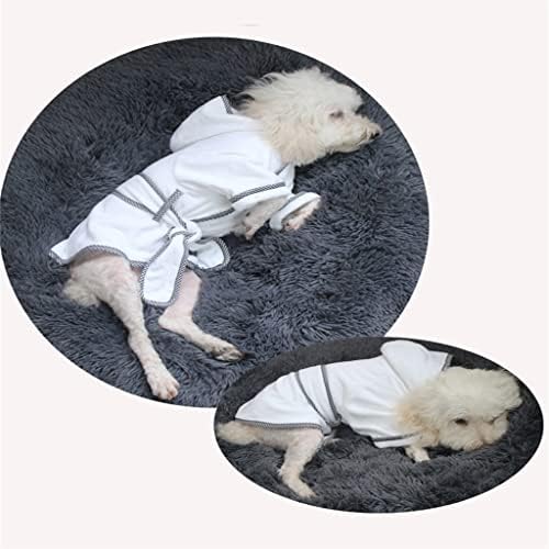 כלב חלוק מוצק לחיות מחמד חלוק רחצה כלבים פיג ' מה מיקרופייבר סופג ייבוש מגבת מקלחת בגדים