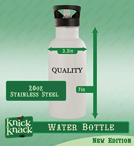 מתנות Knick Knack Digester - בקבוק מים מפלדת אל חלד 20oz, כסף