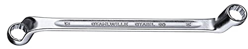 Stahlwille 41441620 מפתח ברגים טבעת כפול, ראשים מתקזזים ב 75 מעלות, פלדת סגסוגת כרום וכרום מצופה, יש פרופיל כונן
