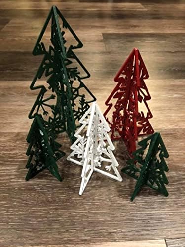 עצי חג המולד של פתית שלג תלת מימדית חמוד, עיצוב חג המולד, עיצוב חג, עיצוב בית מעץ, יושבי מדף