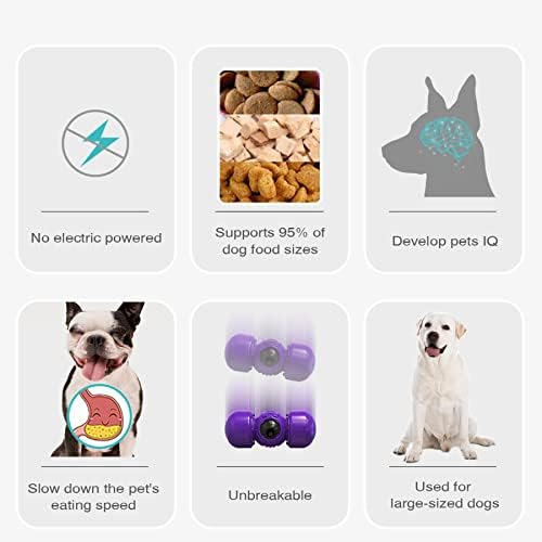 Autens Puzzle Puzze Leakage Food צעצוע אינטראקטיבי חריקת לחיכות אגרסיביות גדולות מזין איטי כלב פינוק