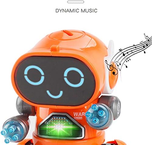 שישה טפרים מוסיקלי תינוק צעצועי ריקוד הליכה רובוט עבור בני בנות ילדים או פעוטות בני 6 + עם מוסיקה והוביל
