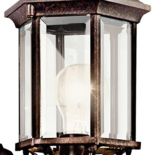 קישלר צ 'ספיק 17 1 אור חיצוני קיר אור עם ברור משופע זכוכית ב בורסקי ברונזה