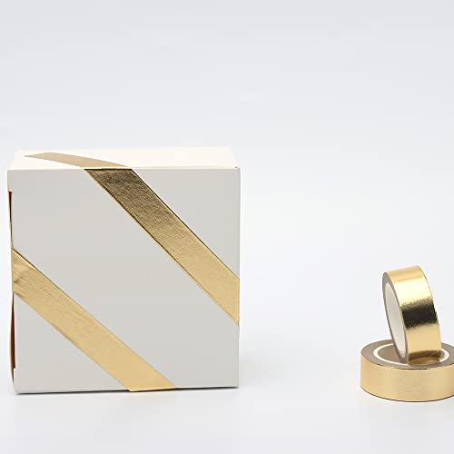 Natsumebasics סילו זהב קלטת קלטת קלטת 2 יחידות קלטות מיסוך נייר מטאלי קלטות קלט