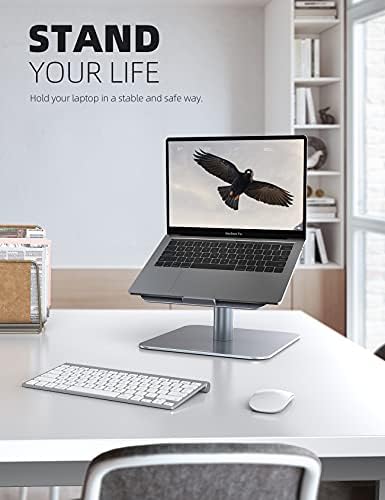 מעמד למחשב נייד, מחזיק מחשב מסתובב רב זווית מתכוונן לגובה, ארגונומי 360 מסתובב מחברת שולחן משכים, תואם