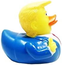 דונלד טראמפ ברווז מתמודד עם צעצוע אמבטיה חורק - נשיא באמבטיה