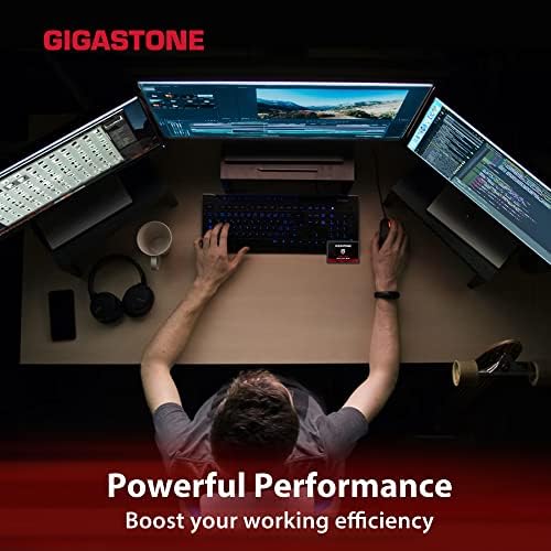 Gigastone Game Turbo 2TB SSD SATA III 6GB/S. תלת מימד NAND 2.5 אינץ 'כונן מצב מוצק פנימי, קרא עד 560MB/שניות.