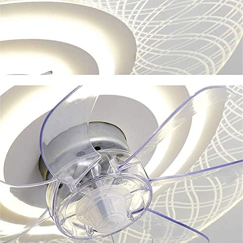MXYSP LED אקרילי נסתר מאוורר חשמלי תקרה תאורה מתכווננת 3 צבעים 3 אורות תקרה מהיר