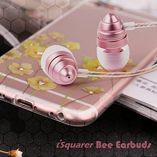 i2 isquarer Bee אוזניים - תקע סטנדרטי 3.5 ממ לטלפון נייד, טאבלטים,