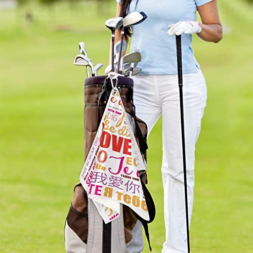 פרדיק אהבה מגבת גולף ליום ולנטיין לתיקי גולף עם קליפ לגברים ונשים אביזרי גולף מתנות גולף מצחיקות