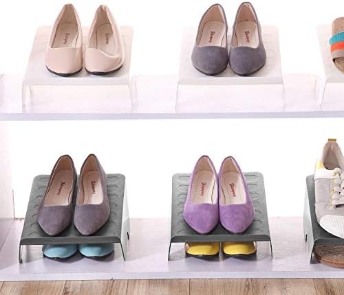 ANNCUS 6 יחידות מתלים נעליים כפולות עבות נעלי אחסון ניקוי מודרניות מדף סלון נעלי נעליים נוחות מארגן