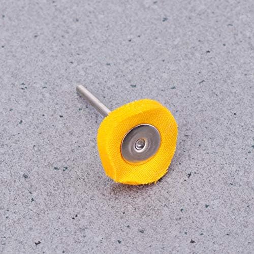 גופי 80 יחידות ליטוש מרוט קטן רוטרי חיץ עבור ועם + מיני גלגל אביזרי תרגיל ידית כדור כלי מראה צהוב
