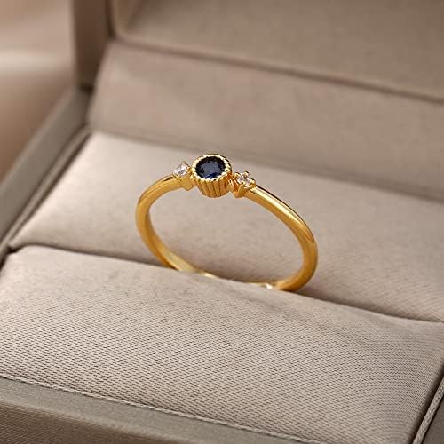 עגול קריסטל אבן המזל טבעות לנשים גברים זהב רסיס צבע חתונה טבעת נשי תכשיטי יום הולדת-9-ספטמבר-7-46315