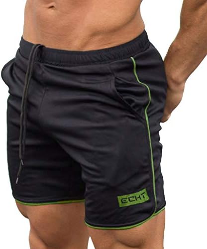 2 ב -1 מכנסי ריצה קצרים גברים 7 אינץ 'ספורט מכנסי קיץ קצרים מכנסיים פיתוח גוף אימונים קצרים אימון כושר