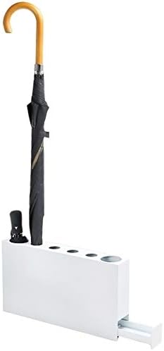 מטריית זאקוואז עומדת מטריית מטרייה עמדת ברזל מחושל לבן, דלי מטרייה בית קומפקטי, יכולים להחזיק 4 מטריות ארוכות