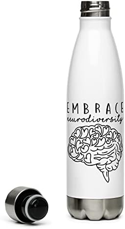 חבקו בקבוק מים נירוסטה במגוון עצבי למדעי נוירולוג נוירולוגית אחות לבריאות הנפש מודעות לבקבוק מים מבודד עבור
