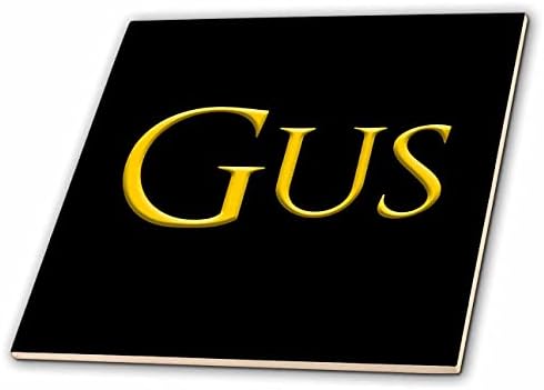 3רוז גאס פופולרי, שם אדם נפוץ בארצות הברית. צהוב על קסם שחור-אריחים