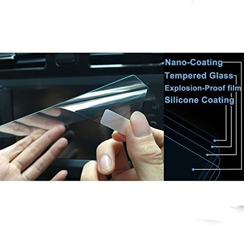 רכב ניווט מסך מגן עבור 2020 טונדרה 8-אינץ, מזג זכוכית 9 שעות קשיות רכב בידור סטריאו תצוגת מרכז מסך מגע מגן