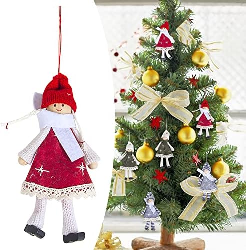 קישוטים לחג המולד בד בובות צמר חג המולד תליוני עץ חג המולד יצירתי קישוטי גבישים לחדר שינה