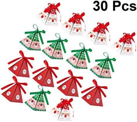 קבילוק 30 יחידות חג המולד סוכריות תיבת נייד שוקולד מקרי חג המולד נושא דפוס מתנת קופסות ספקי צד עבור