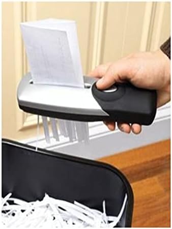 נייד כף יד מגרסה חיתוך כלי סוללה מופעל קיבולת 2 ליטר מיני נייר חותך עבור משרד חשבונות נייר תמונות