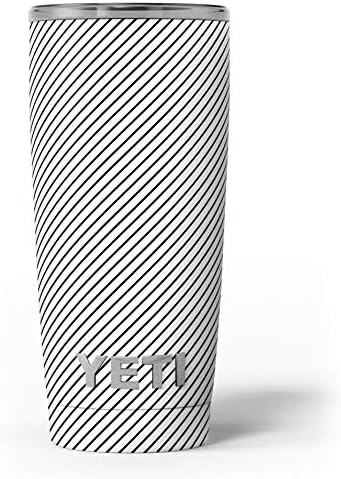 תכנן קווים משופעים של Skinz Slate עם גיבוי שקוף - ערכת גלישת ויניל מדבקות עור תואמת את כוסות הכוס הקירור