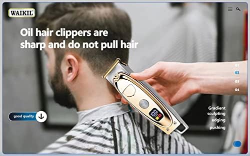 מקצועי אלחוטי שיער חיתוך ערכת זקן גוזם מספרות גברים נשים ילדים קוצץ סט נטענת טיפוח ערכת.