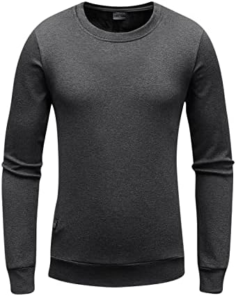 תחתונים תרמיים של גברים 6-אזור חימום אינטליגנטי סרוג חורפי סוודר חם צוואר עגול למעלה USB סוודר