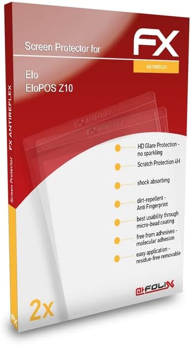 מגן מסך אטפולקס התואם לסרט הגנת המסך של Elo Elopos Z10, סרט מגן FX אנטי-רפלקטיבי וסופג זעזועים