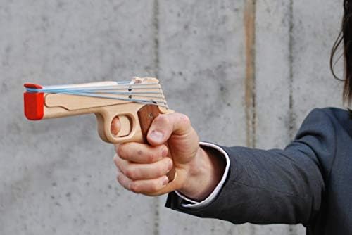 דגם דיוק אלסטי 1911 גומי אקדח העשוי מעצים קשים עם פעולה חצי אוטומטית מהירה, שקופית מתלה ריאליסטית ואחיזות
