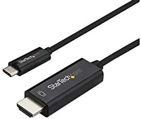 Startech.com 3ft USB C לכבל HDMI - 4K 60Hz USB סוג C ל- HDMI 2.0 כבל מתאם וידאו - Thunderbolt 3 תואם - מחשב