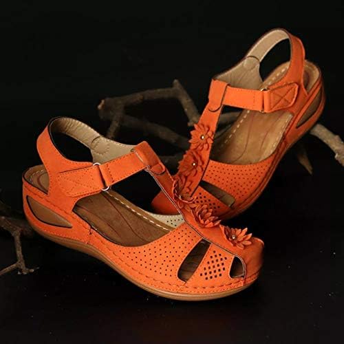 סנדלים נשים, סנדלי פלטפורמה לנשים קשת נעלי הליכה נוחות נעלי אריגה רומיות נוחות