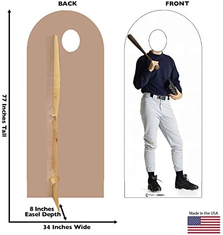 גרפיקה מתקדמת שחקן בייסבול לעמוד בגודל טבעי קרטון מגזרת סטנדאפ