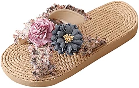 נעלי קיץ אופנה נעליים בנות סוליות עבות משקל קל להחליק על סנדלים קלים של הבוהן הפתוחה