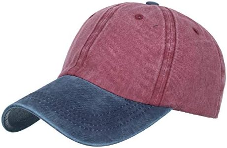 אופנה וינטג 'במצוקה שטופה כובע סנאפבק אבא כובע בייסבול כובע כובע גולף חיצוני מתכוונן כובע רגיל לגברים