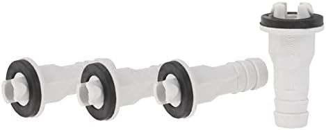 חלקי כלי Eviki החלפים למכונה 4 יחידות 3/5 אינץ 'מחבר צינור ניקוז AC מתאם ישר מתאם ישר עם טבעת גומי