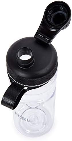 תוכנת שתייה טהורה טהורה פרימיום טריטן פלסטיק 29 גרם, שייקר חלבון שחור בקבוק מים ספורט