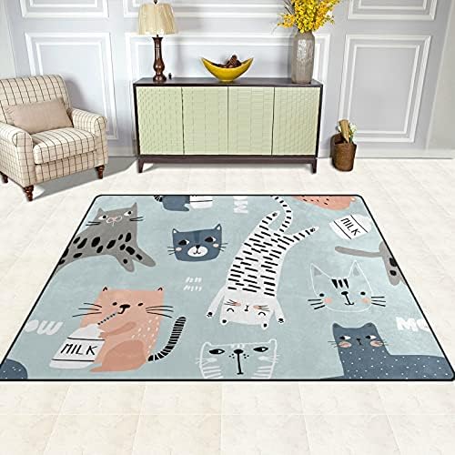 חתולים מצחיקים חתלתולים שטיחים גדולים של שטיחים משתלת שטיח פליימט שטיח לילדים משחק חדר שינה חדר חדר
