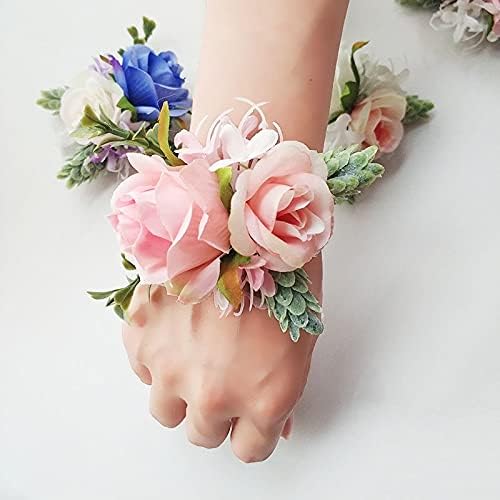 TJLSS Boutonniere Corsage Pin פרחים צמידי חתונה לצמיד שושבינה פרח פרחים Boutonniere גברים