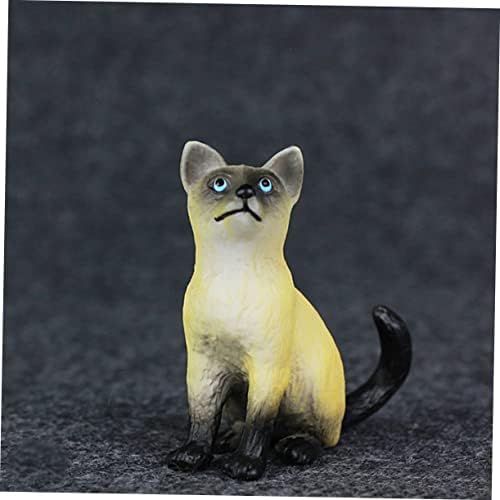טוינדונה קישוט חתול סיאמי פסלוני חתול קטנטנים פסלי חתול גן ילדים חתול צעצועים ילדים מתנות צעצוע