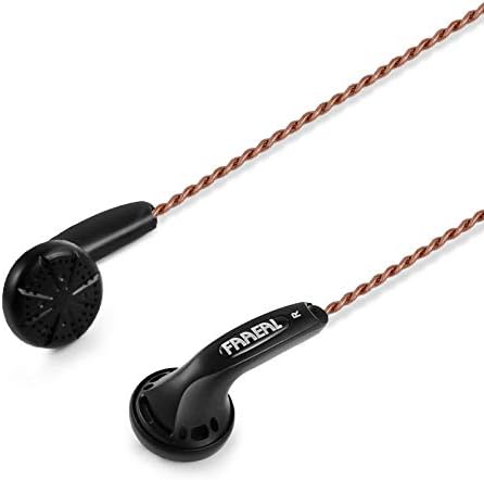 אוזניות FAAAEAL IRIS 2.0 ללא גרסת מיקרופון, אוזניות קוויות עם תקע 3.5 ממ, ניצני אוזניים קוויות עמידות עם צליל צלול