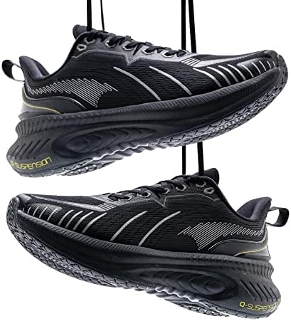 נעלי אימון של O-Resilio Men Men להרימת חדר כושר נעלי ריצה אתלטיות ספורט עם תמיכה קשתית ונעלי כושר