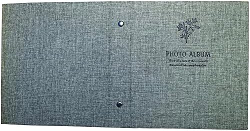 אלבום תמונות Pigiaoka 2 חבילה, 4 אינץ 'KPOP Photocard Holder 100 כיסים פשתן כותנה אלבום תמונות אלבום תמונה לכרטיסי