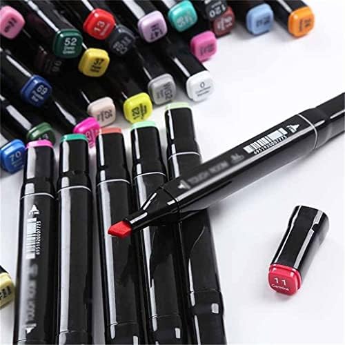 Walnuta 60/80 צבעים סמנים מבוססי עט עט כפולים לרישום מנגה ציור ציוד אמנות בית ספר