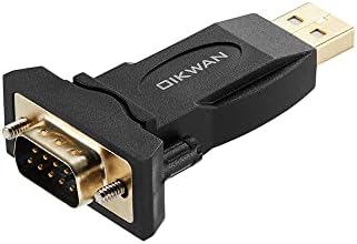 Oikwan USB ל- RS232 מתאם עם ערכת שבבים FTDI, USB ל- RS232 ממיר סדרתי DB9 זכר עבור פנקס קופאיות, מודם, סורק, מכונות